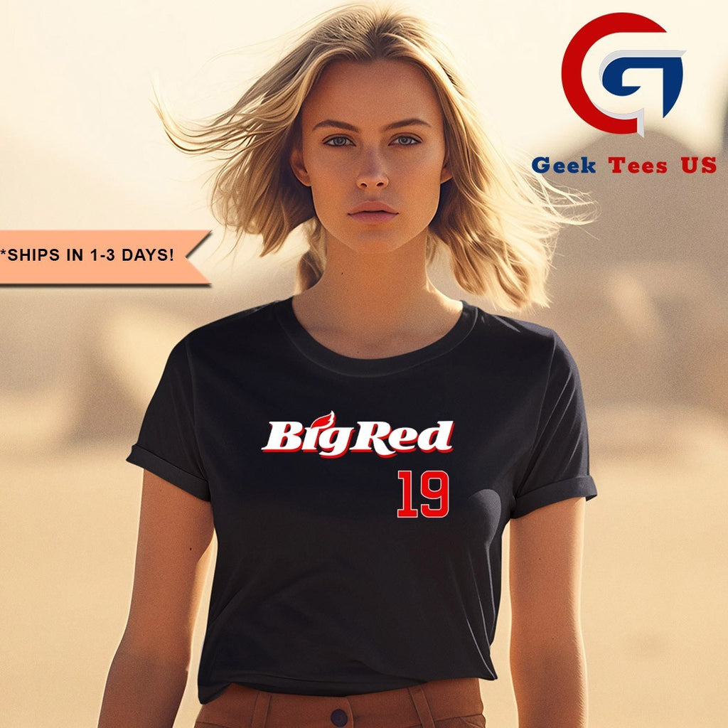 Owen Caissie Big Red 19 Chicago Cubs shirt