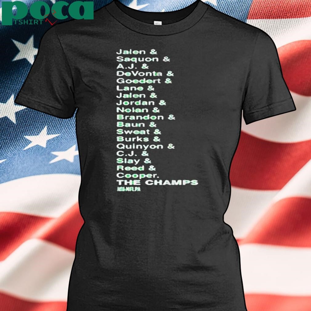 PHILADELPHIA FOOTBALL THE CHAMPS LIST 2025 SHIRT