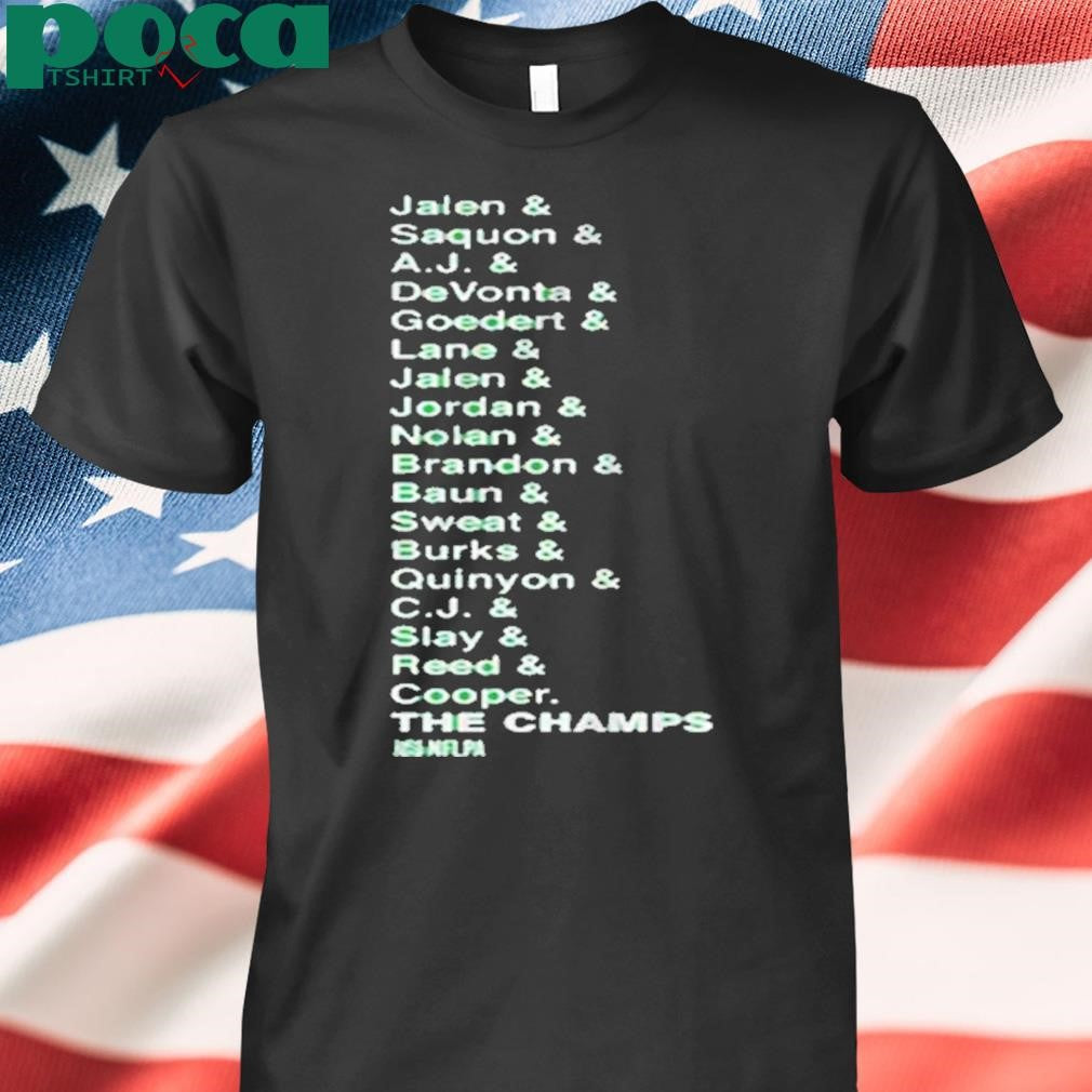 PHILADELPHIA FOOTBALL THE CHAMPS LIST 2025 SHIRT