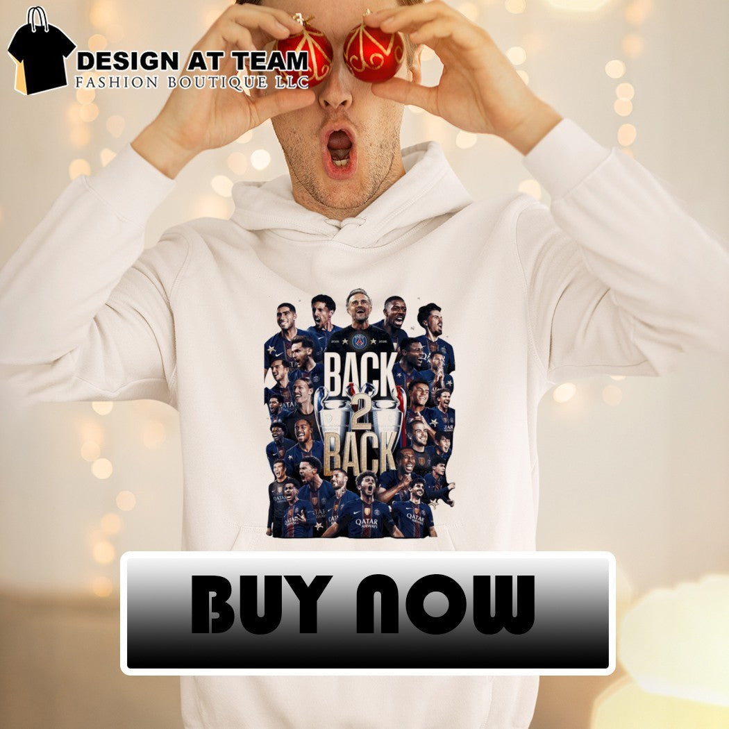 PSG Back 2 Back Champions League shirt
