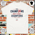 PSG Back To Back Champions 2025 2026 soccer fan shirt