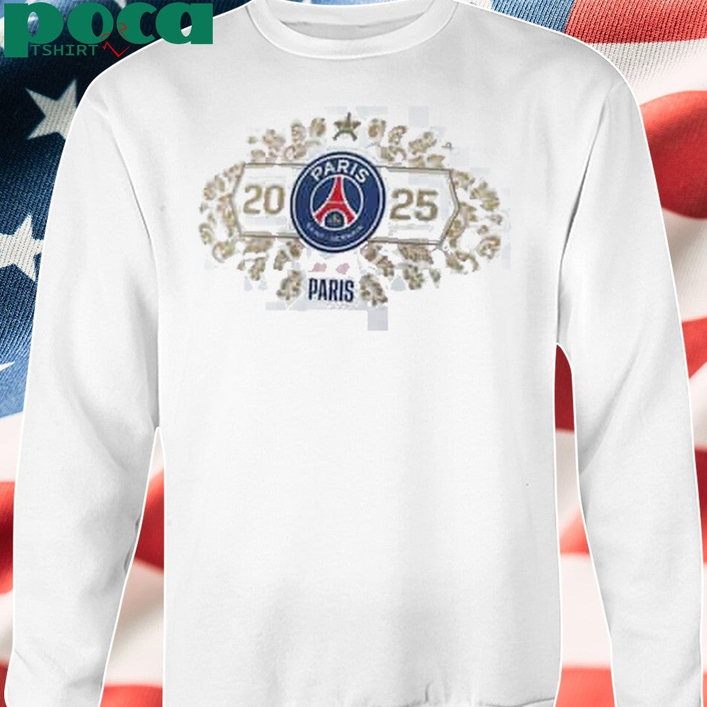 PSG European Champions Jersey Roster Graphic T-Shirt