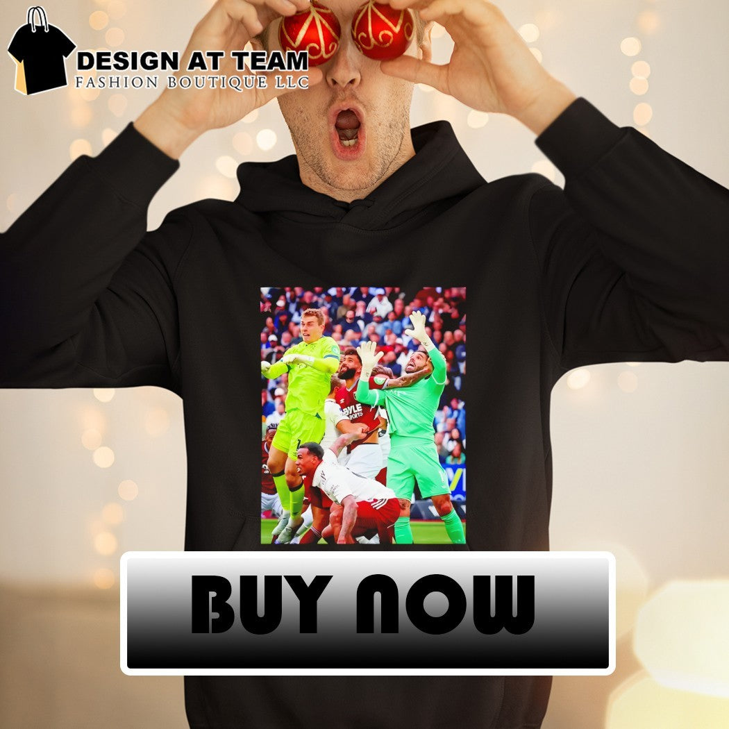 Pablo Fouled David Raya photo shirt
