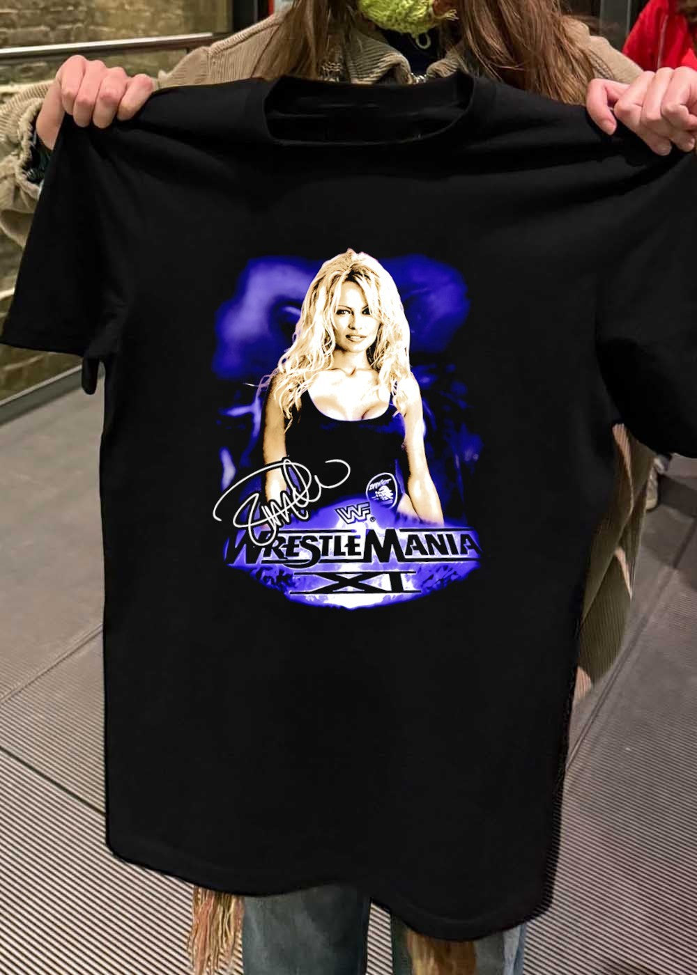 Pamela Anderson Autograph Wrestlemania XI WWF T-Shirt