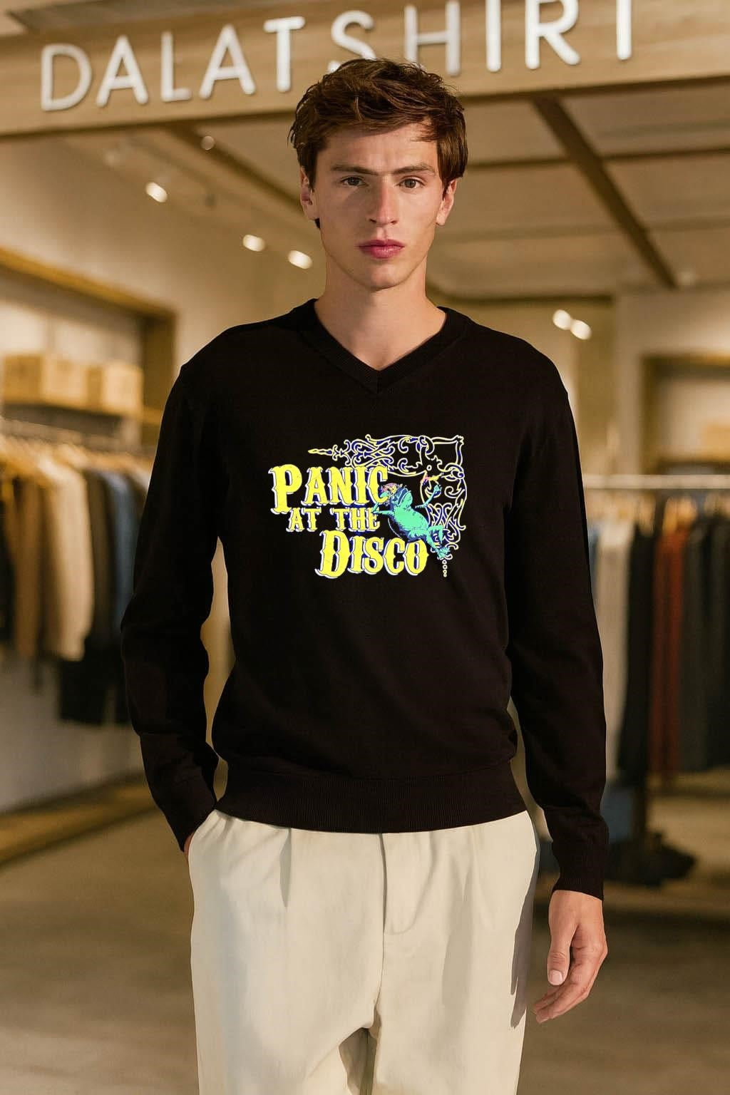 Panic At The Disco frog with martini glass shirt