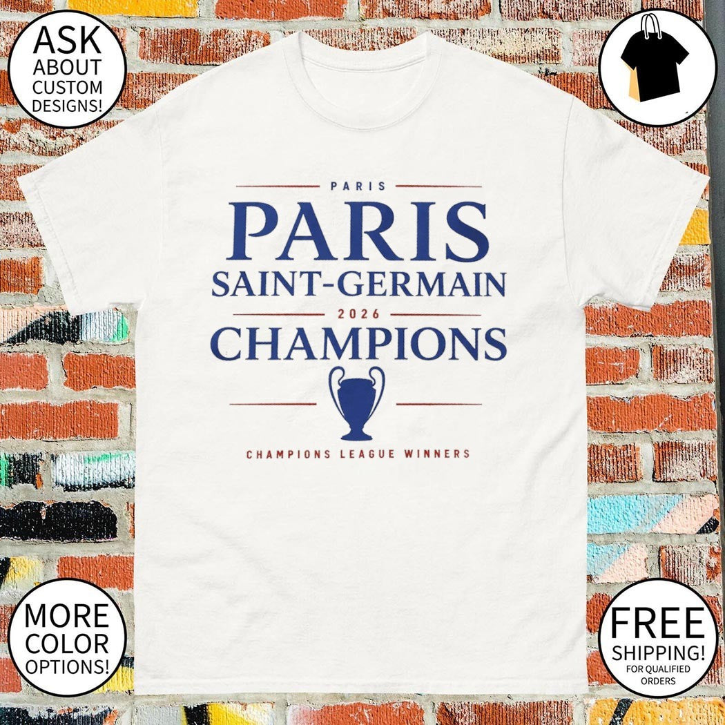 Paris Saint Germain 2026 Champions League Winners sports shirt