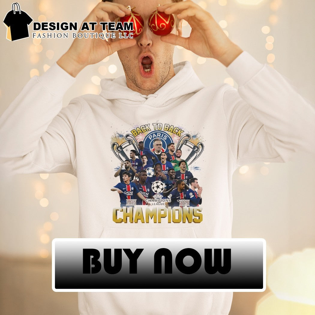 Paris Saint-Germain Back To Back 2025-2026 Champions League signatures shirt