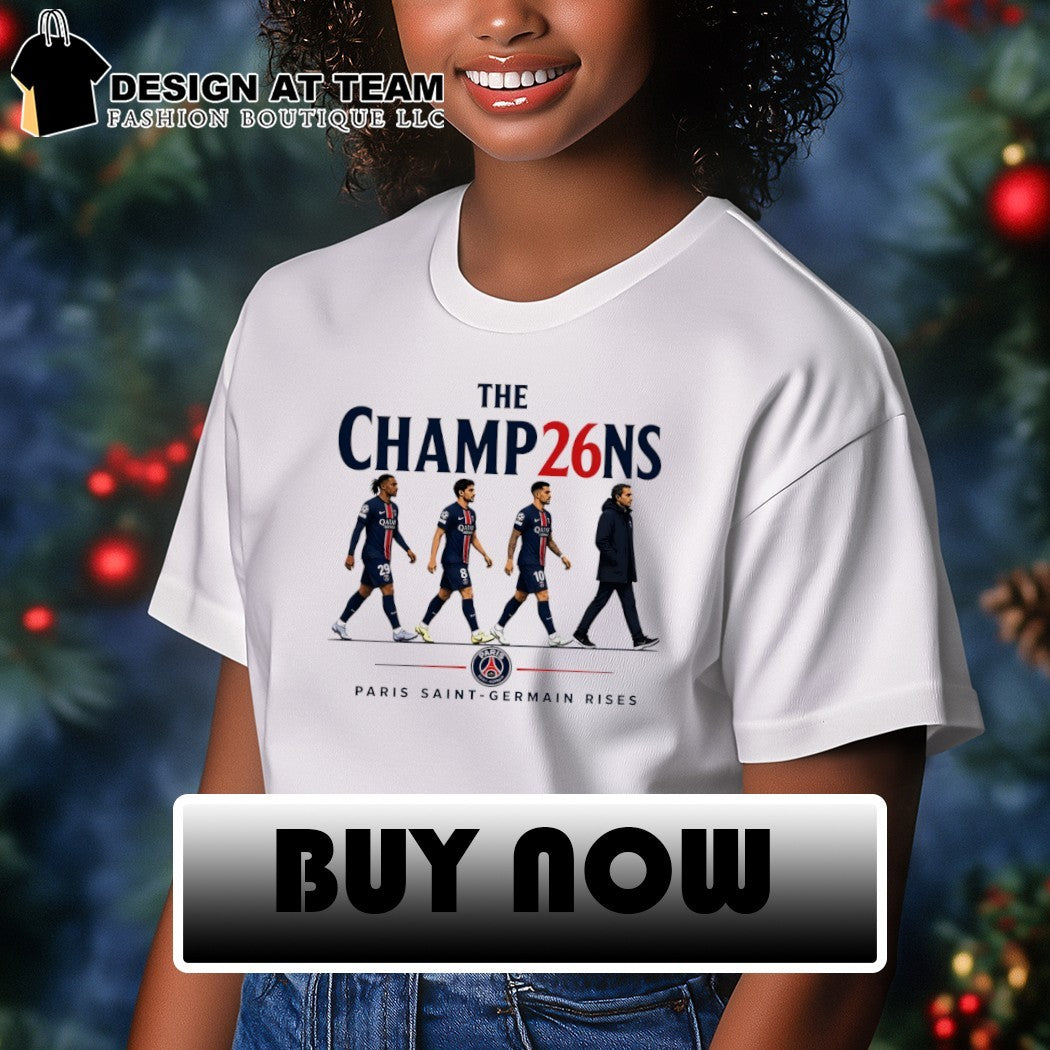 Paris Saint-Germain FC Rises The Champ26ns Abbey Road shirt