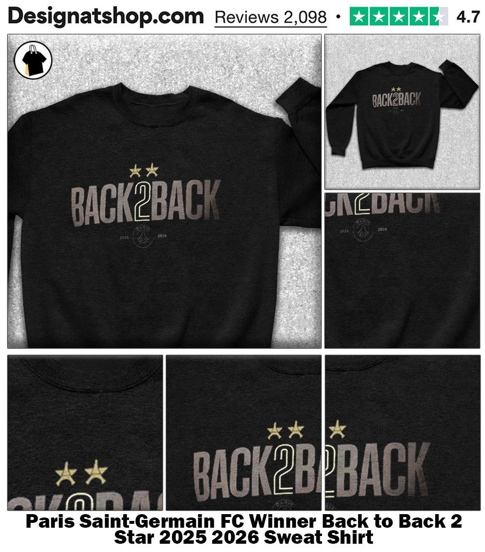 Paris Saint-Germain FC Winner Back to Back 2 Star 2025 2026 shirt
