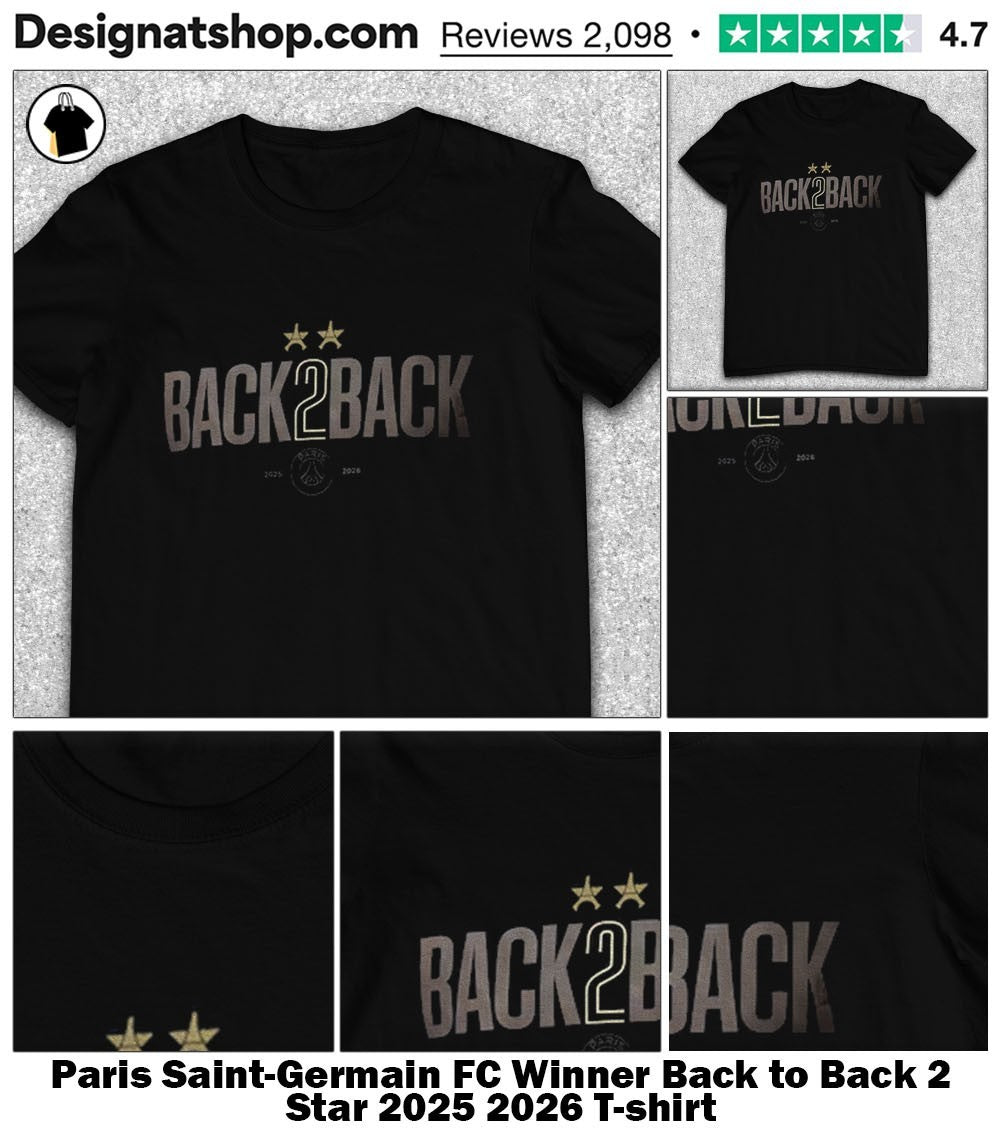 Paris Saint-Germain FC Winner Back to Back 2 Star 2025 2026 shirt