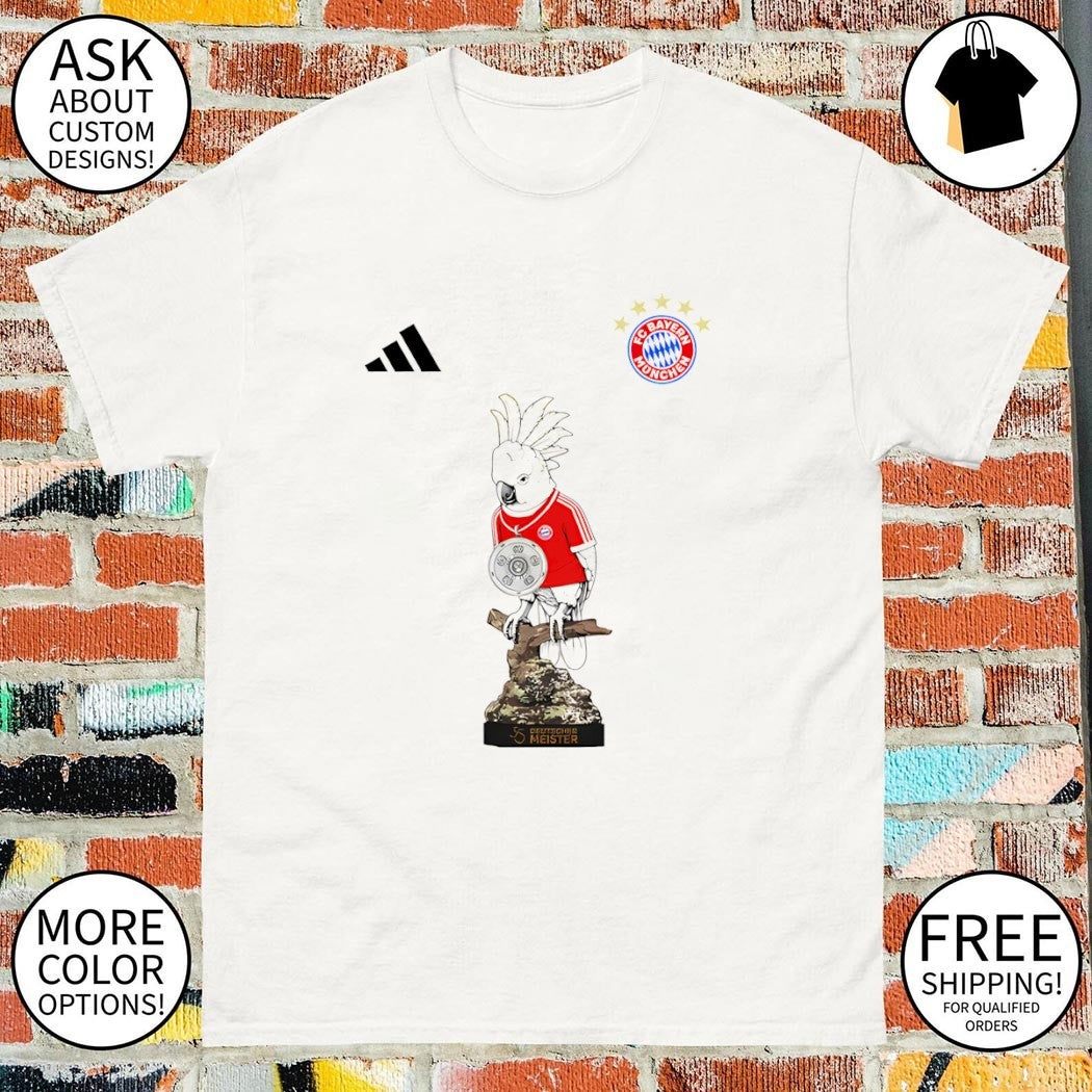Parrot Bayern Munich FC Celebration Deutscher Meister German Champions shirt