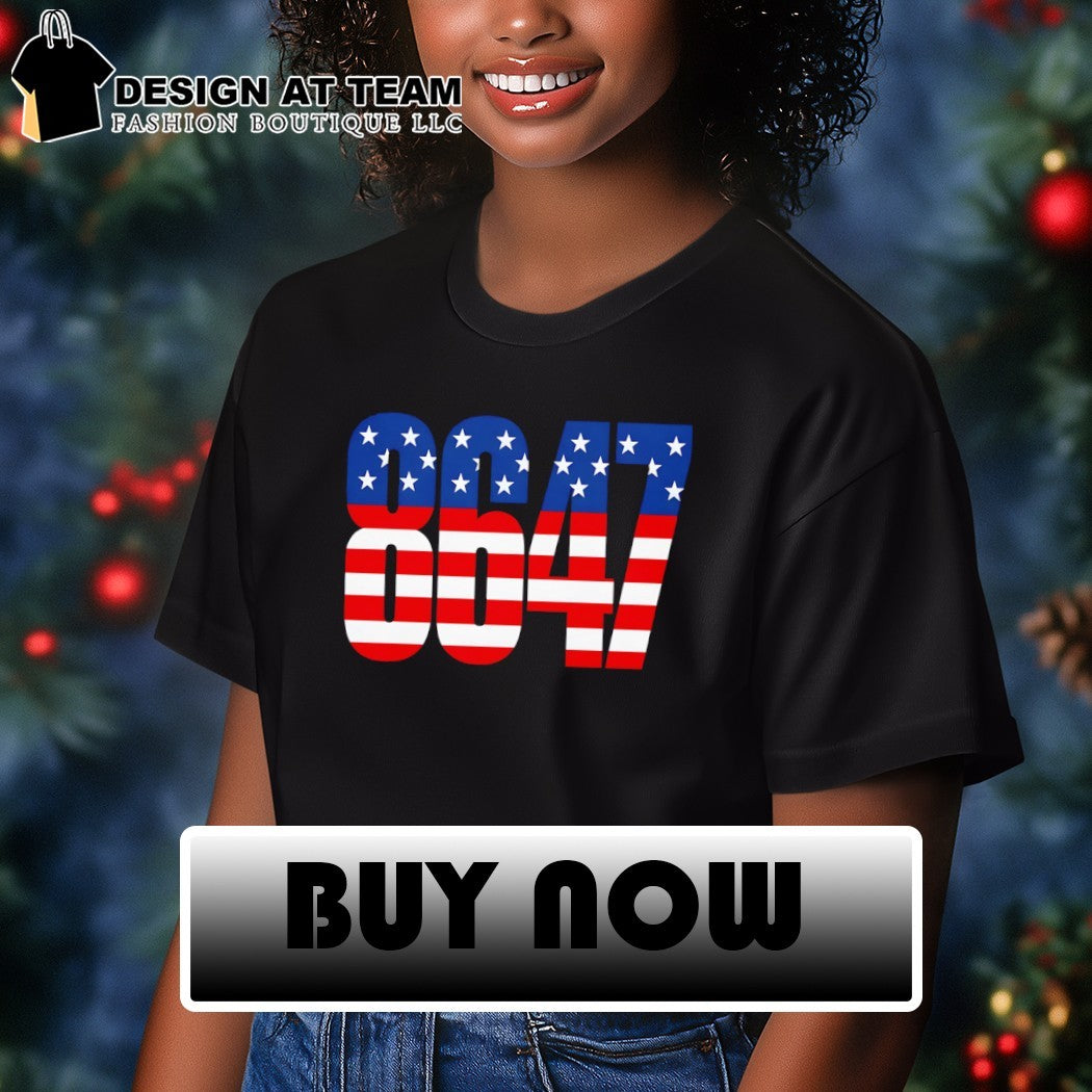 Patriotic American flag Numerical 8647 Independence Day shirt