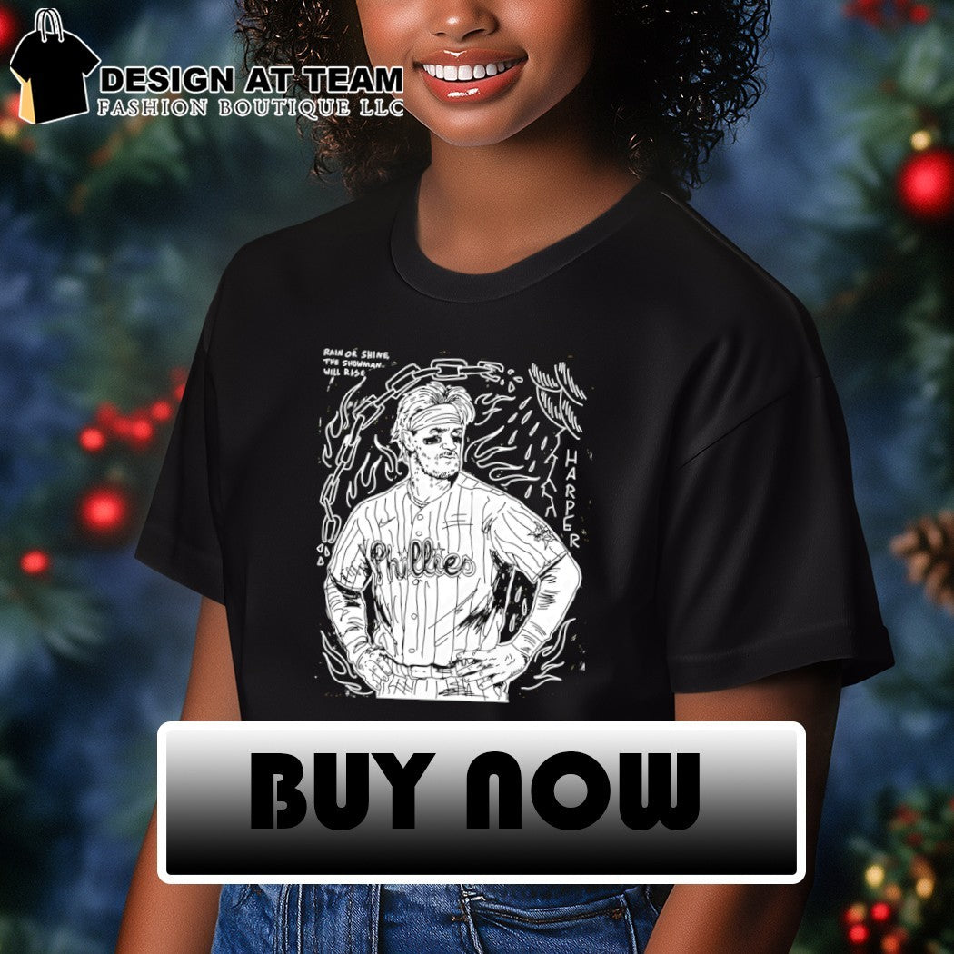 Paul Carpenter Bryce Harper Philadelphia Phillies rain or shine the snowman will rise shirt