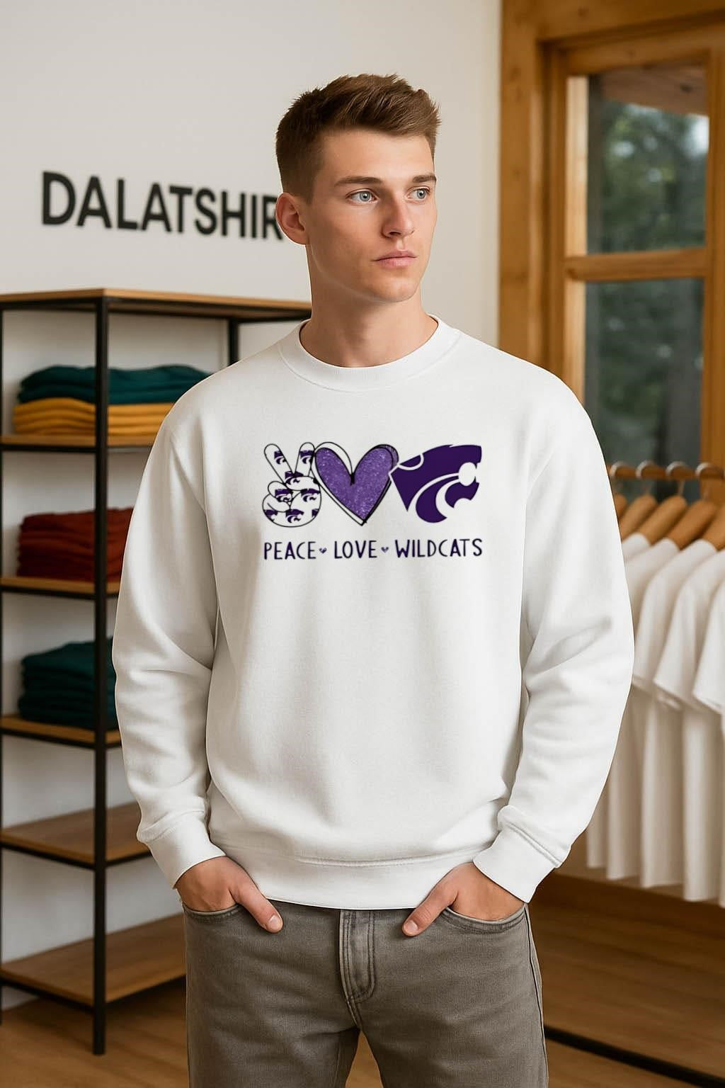 Peace Love Kansas State Wildcats shirt