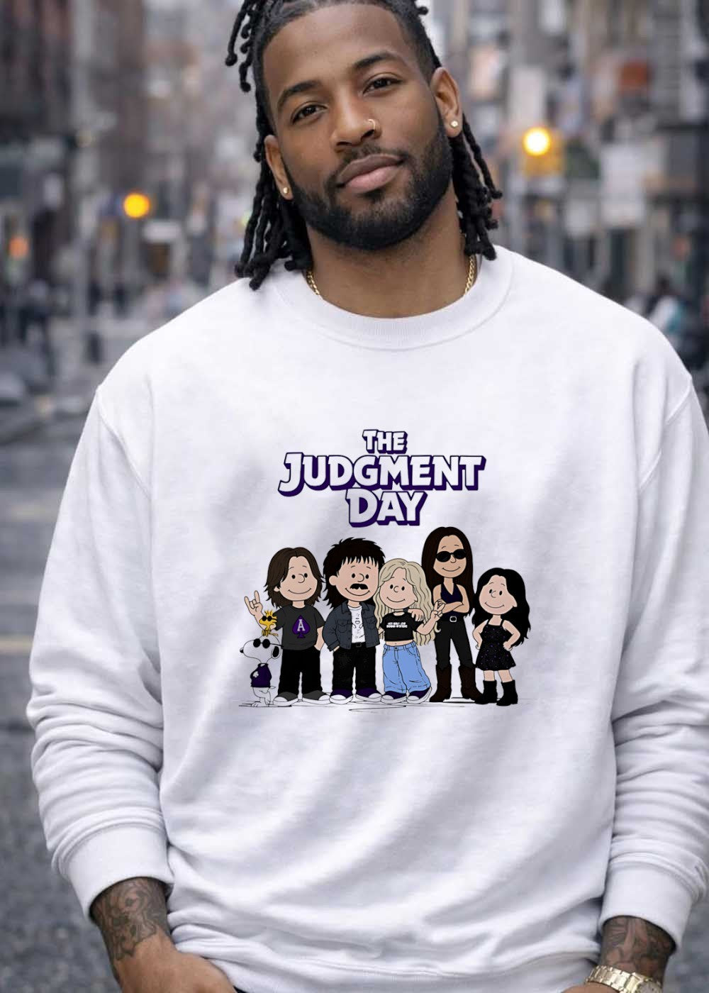 Peanuts Style The Judgment Day Character Cartoon T-Shirt