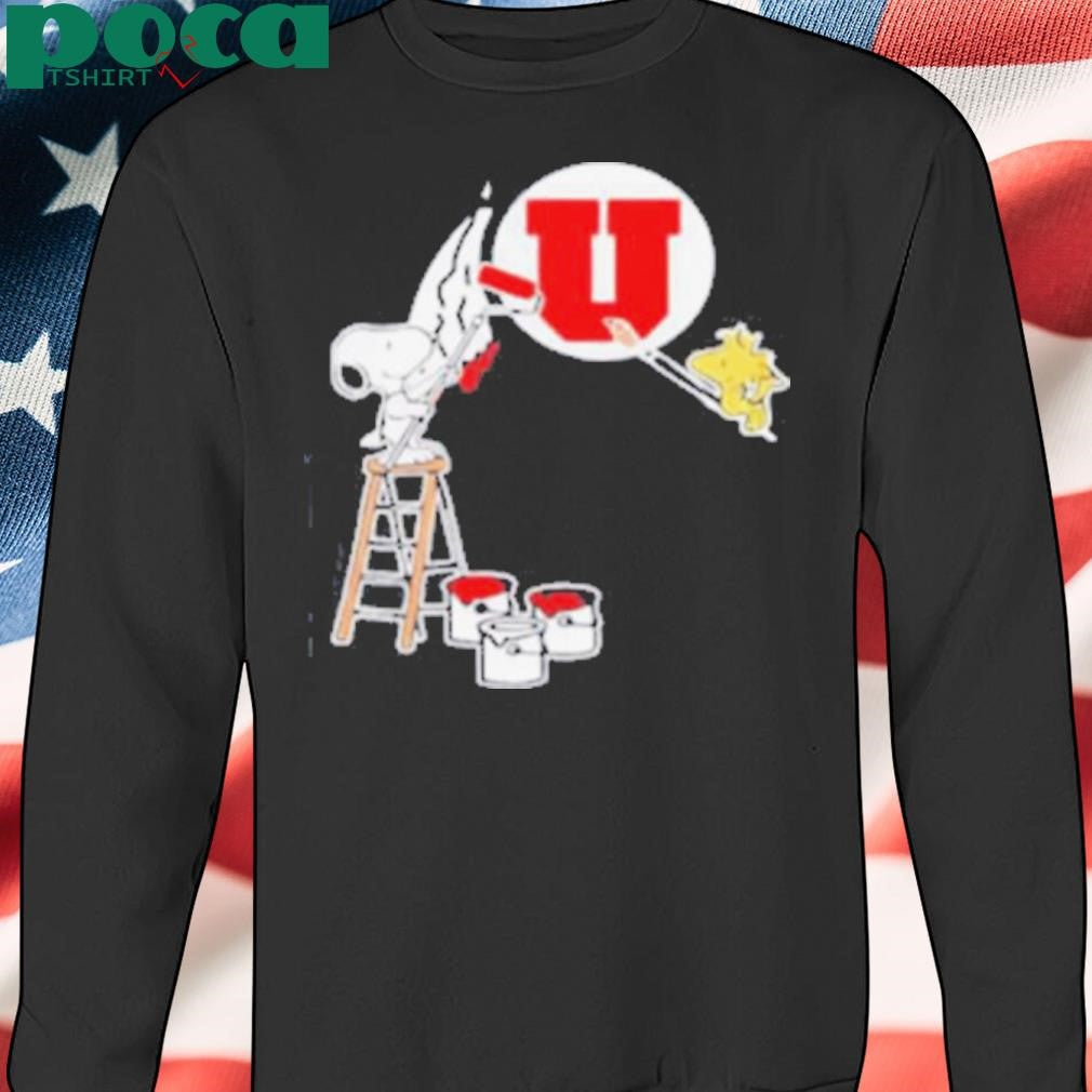 Peanuts painting Utah Utes logo Shirt