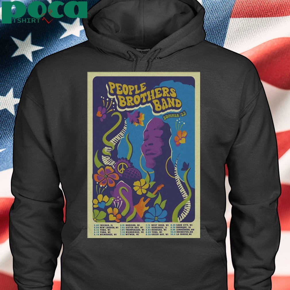 People Brothers Band 2025 Summer Tour Poster Shirt