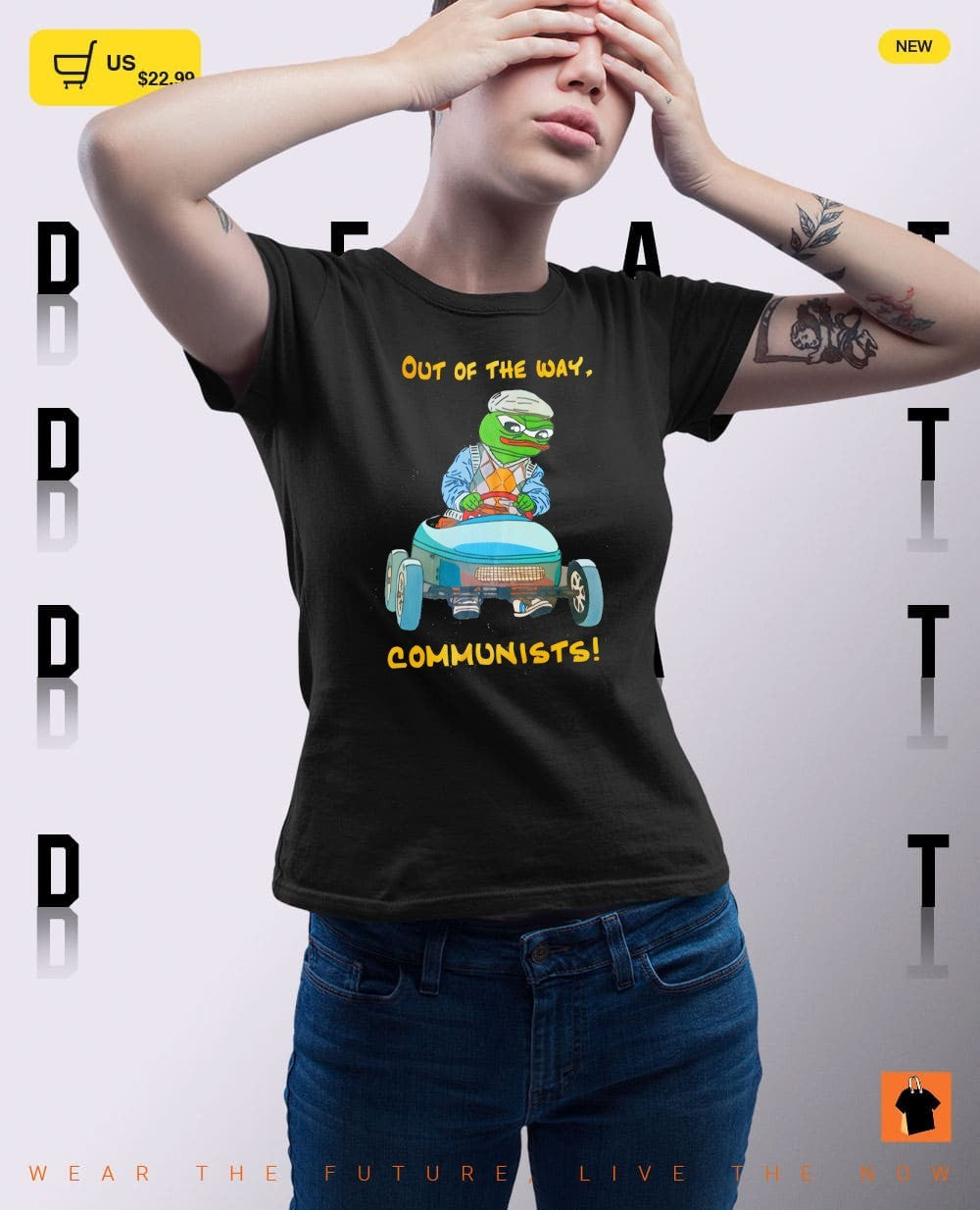 Pepe the Frog out of the way Communists meme shirt