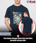 Pete Alonso Dragon Surfer New York Mets baseball cartoon shirt