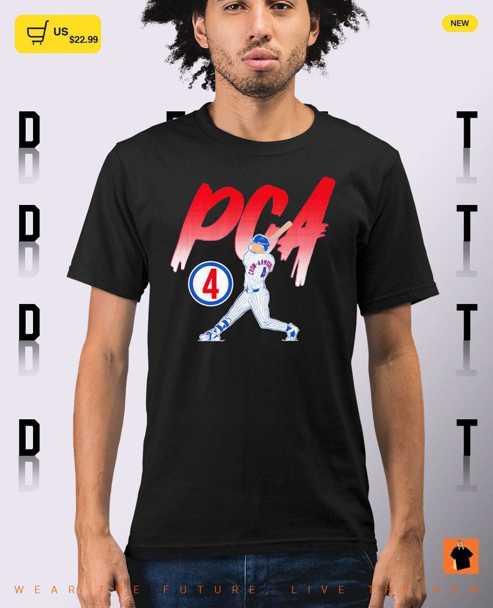 Pete Crow-Armstrong PCA 4 Chicago Cubs Baseball Slugger Swing Number shirt