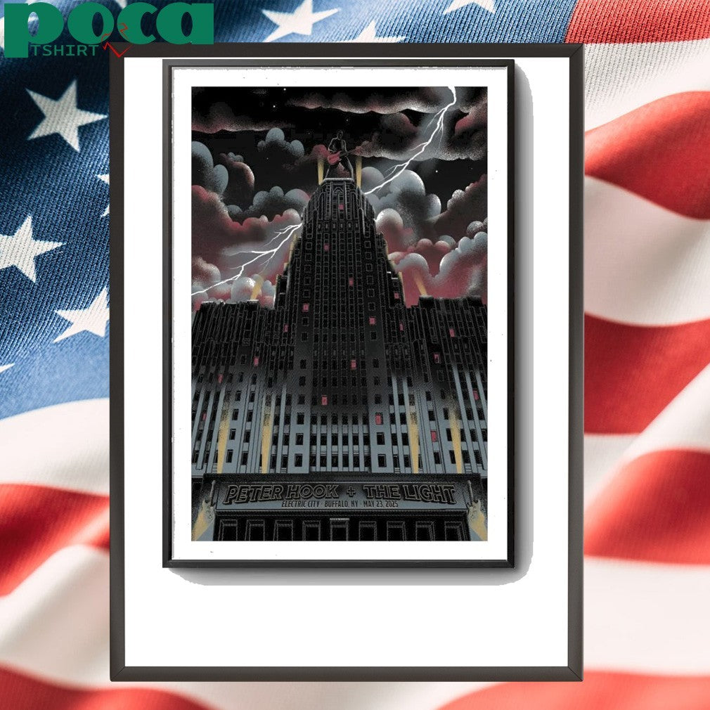 Peter Hook & The Light May 23 2025 Electric City Buffalo NY Poster shirt
