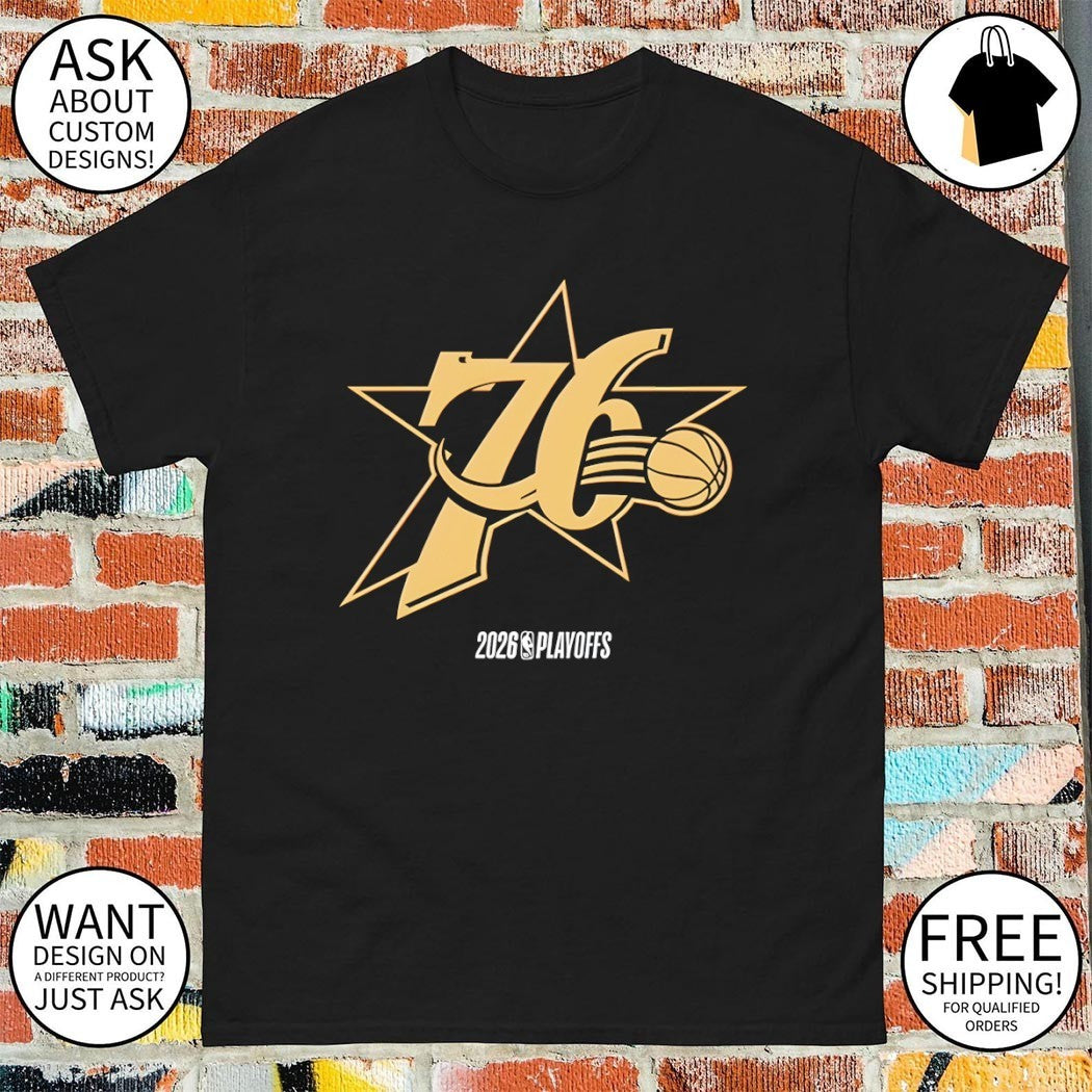 Philadelphia 76ers gold NBA Basketball 2026 Playoffs shirt