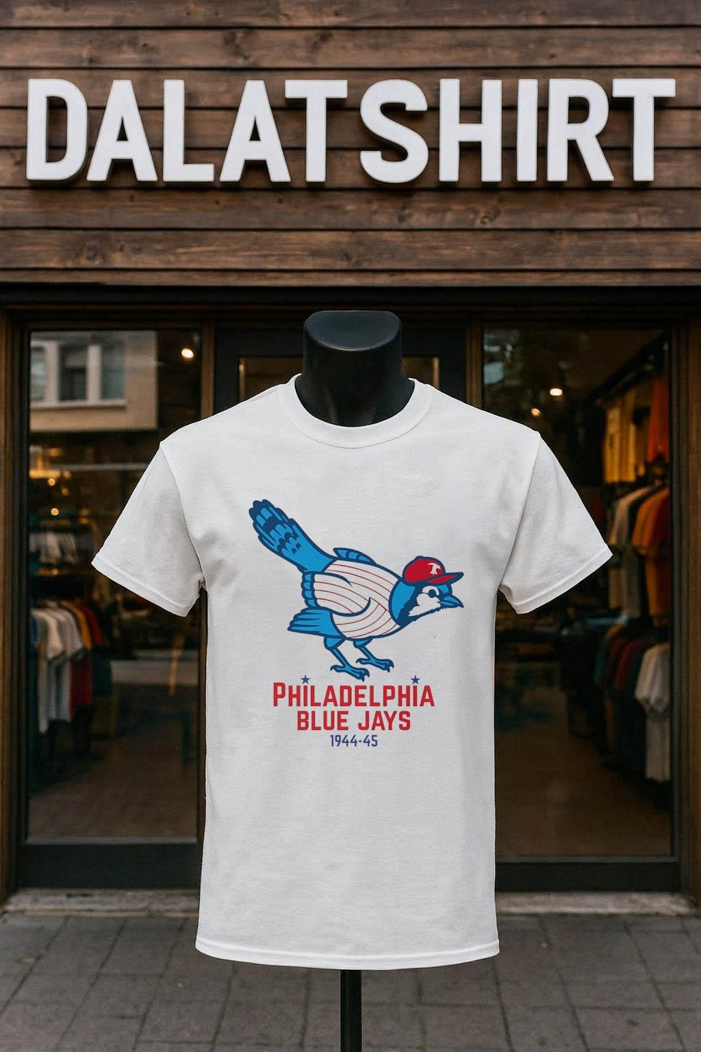 Philadelphia Blue Jays 1944-45 Bird Wearing Baseball Cap shirt