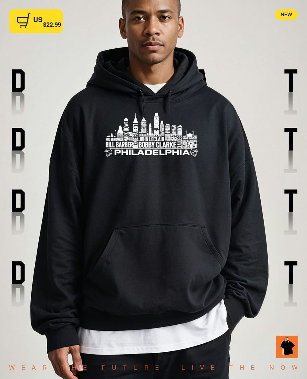 Philadelphia Flyers Hockey Greatest of all time team Legends City Skyline shirt