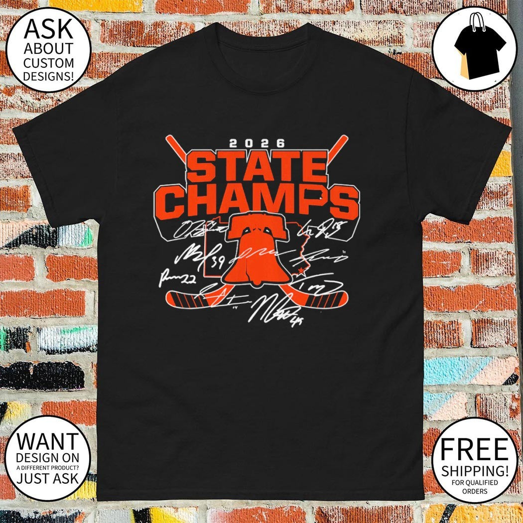 Philadelphia Flyers Hockey NHL 2026 State Champs signatures shirt