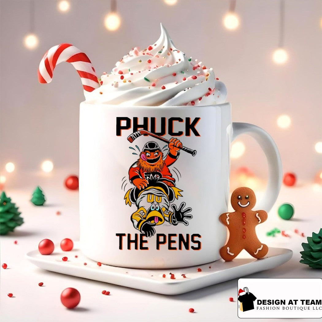 Philadelphia Flyers vs Pittsburgh Penguins mascot Phuck The Pens shirt