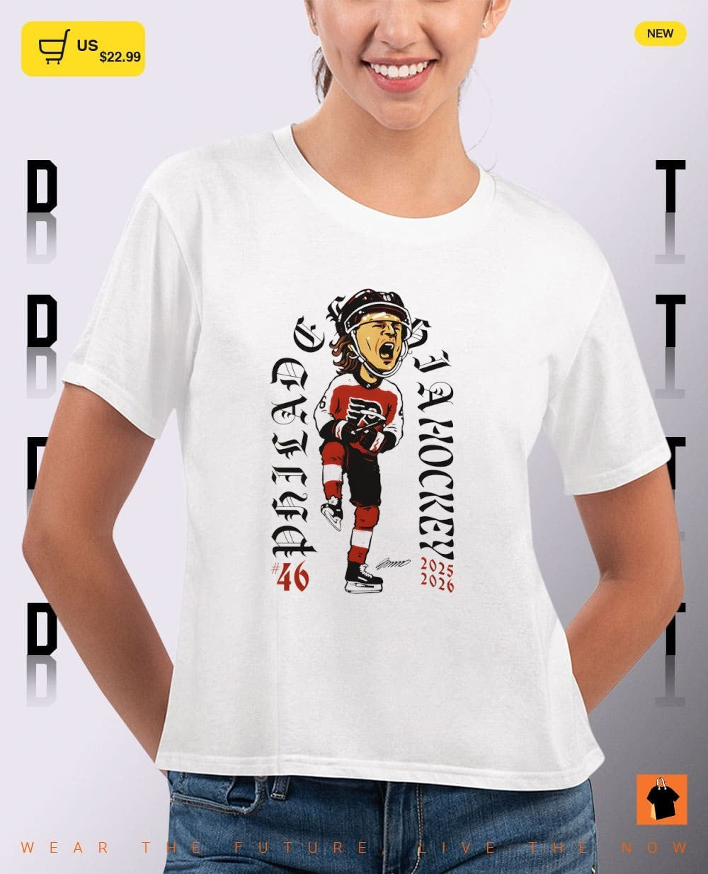 Philadelphia Hockey 46 Trevor Zegras 2026 NHL shirt