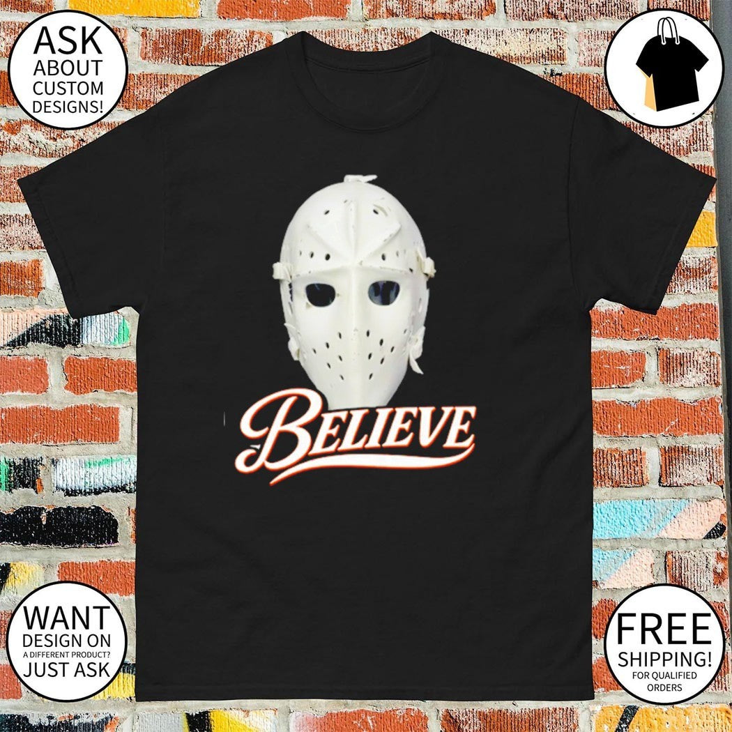 Philadelphia Hockey Believe 3 8% Chance Jason Voorhees mask shirt