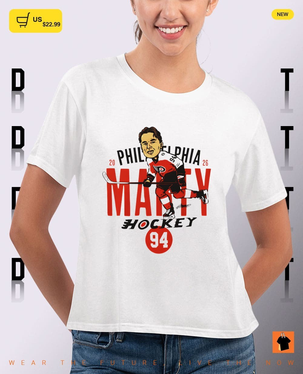 Philadelphia Hockey Porter Martone 94 2026 NHL signature shirt