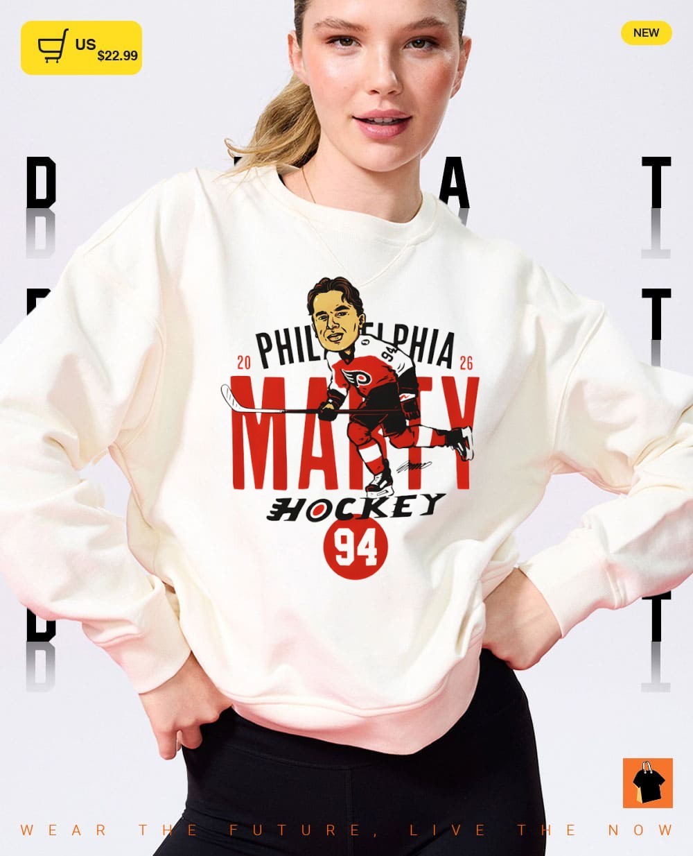 Philadelphia Hockey Porter Martone 94 2026 NHL signature shirt