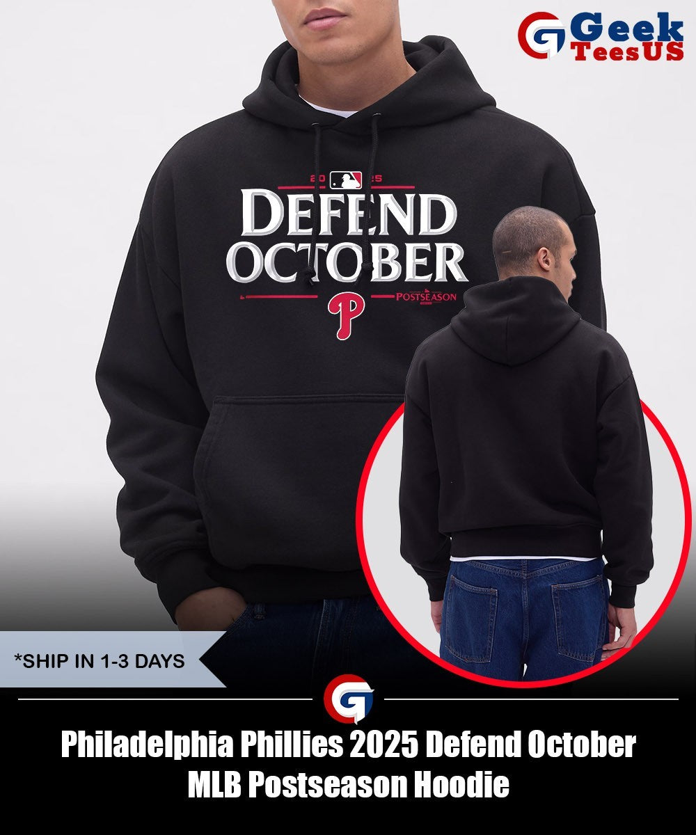 Philadelphia Phillies 2025 Defend October MLB Postseason shirt