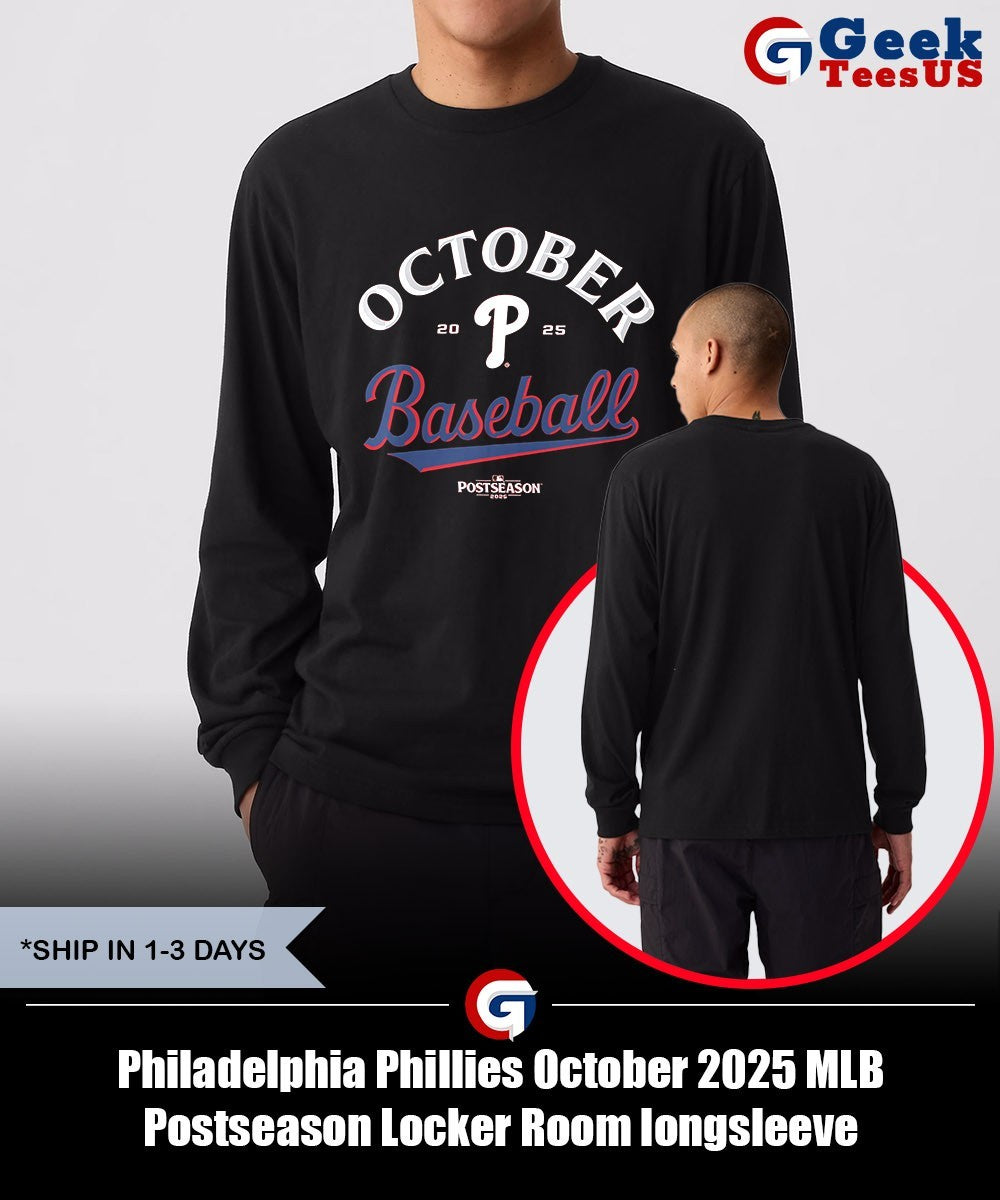 Philadelphia Phillies October 2025 MLB Postseason Locker Room shirt