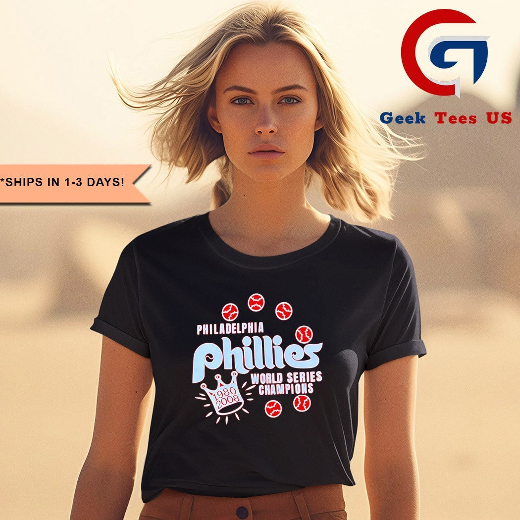Philadelphia Phillies World Series Champions 1980-2008 shirt