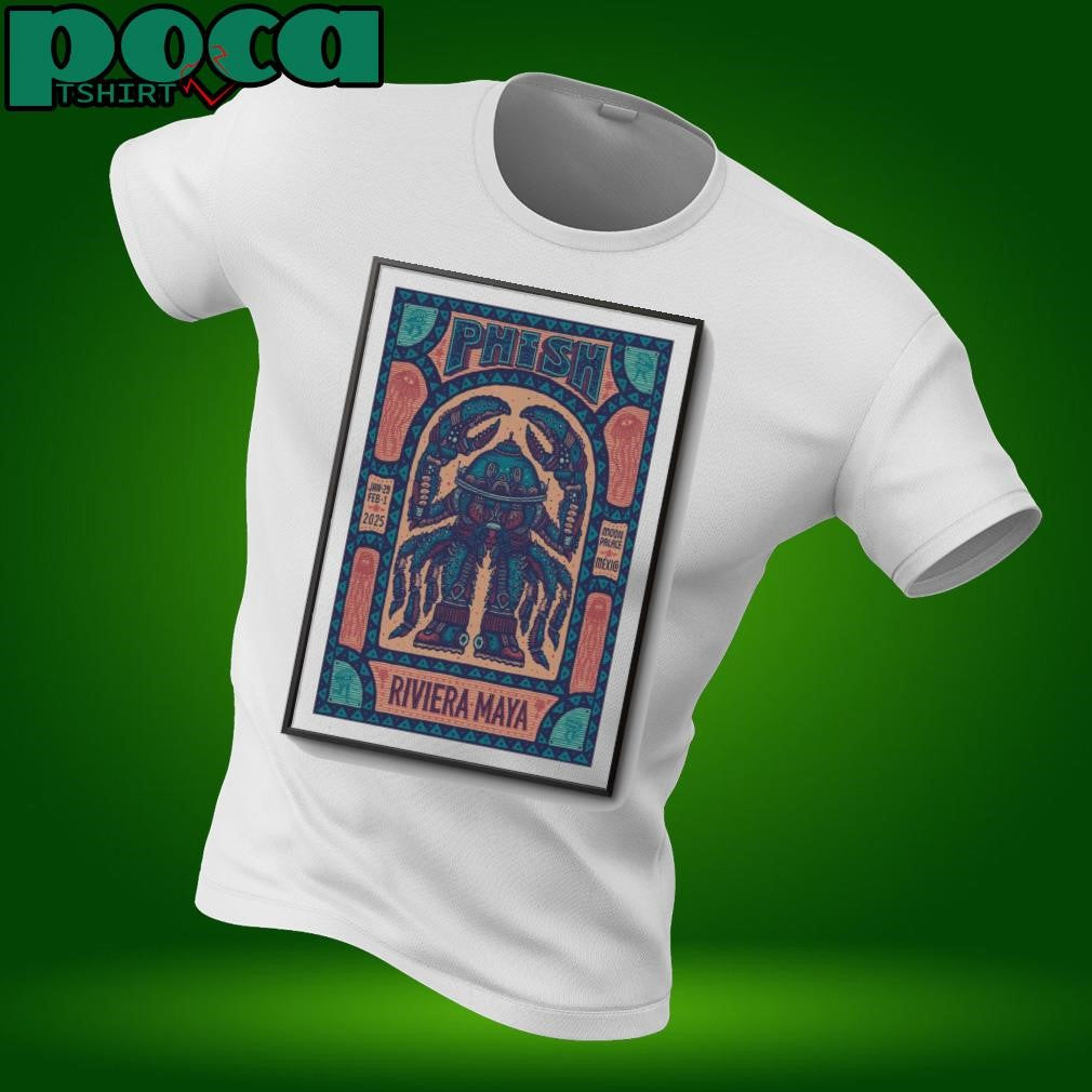 Phish Jan 29 & Fed 1, 2025 Palace Cancun, MX Concert Poster shirt