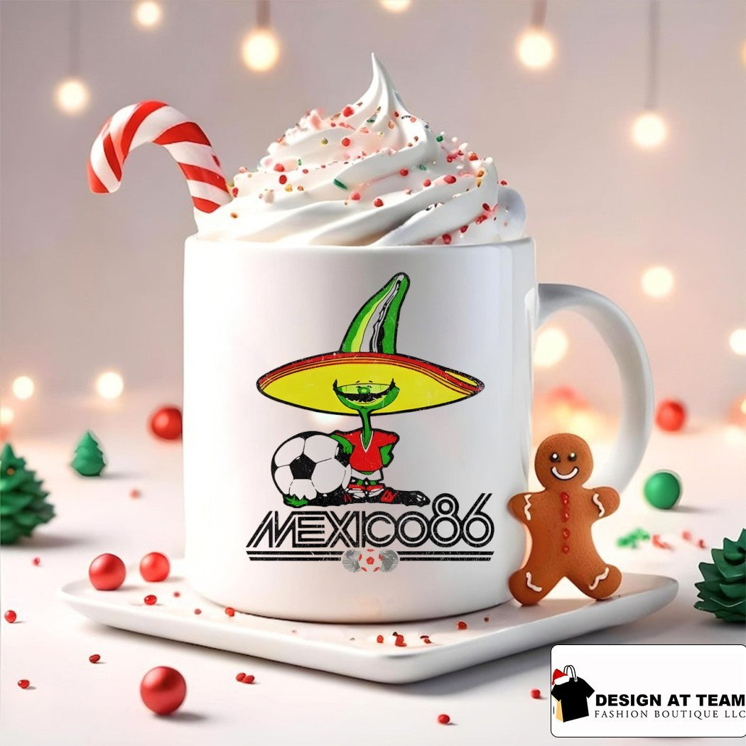 Pique The Soccer Chili Mascot Mexico 86 World Cup Tournament Football shirt