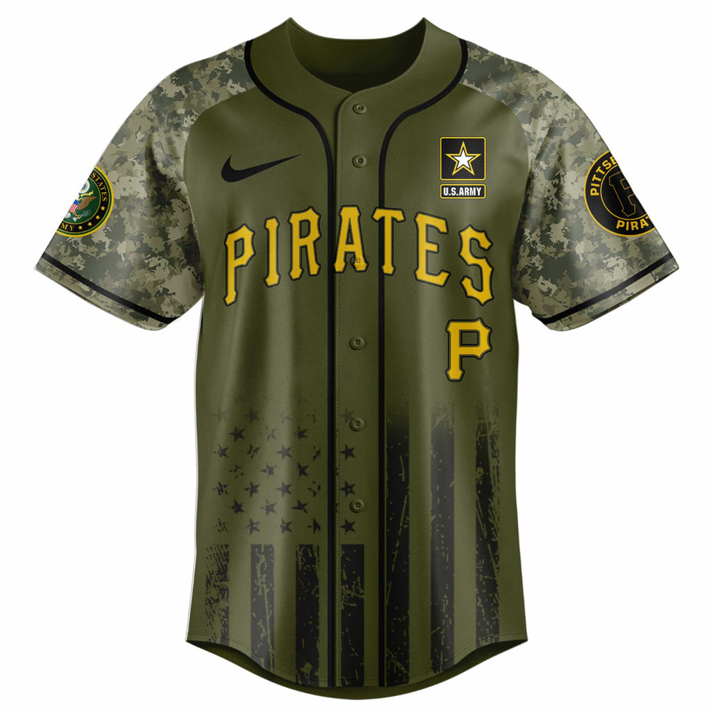 Pittsburgh Pirates MLB 250th anniversary US Army Jersey