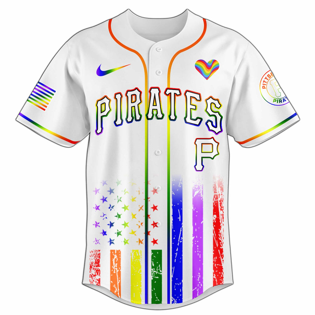 Pittsburgh Pirates Happy Pride Month Baseball Jersey