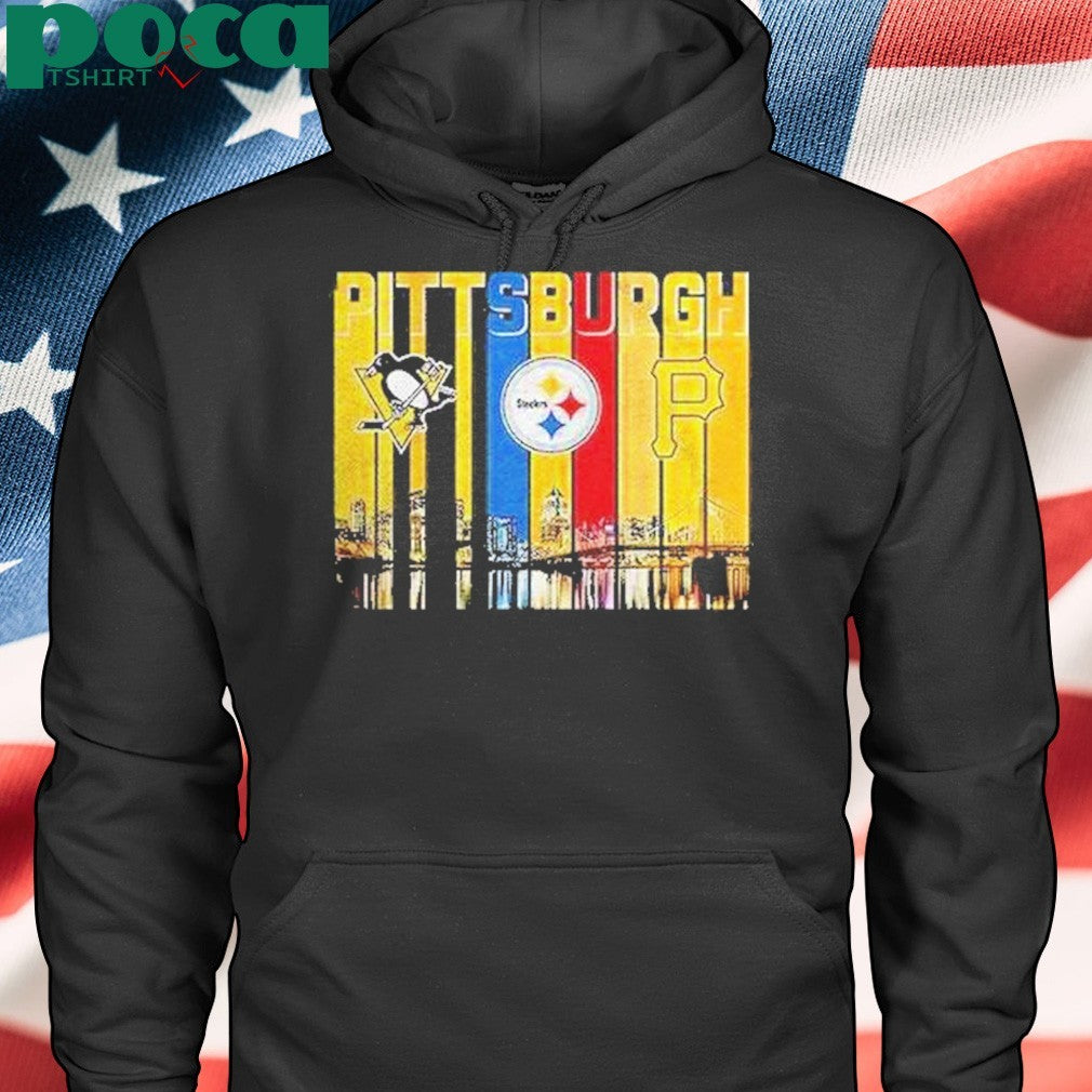 Pittsburgh Skyline City Sports Team Logo Shirt