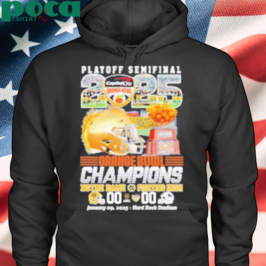 Playoff Semifinal 2025 Orange Bowl Champions Notre Dame Fighting Irish score T-Shirt