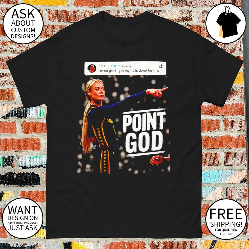 Point God Sophie Cunningham Indiana Fever Basketball I’m so glad I got my nails done for this 2026 shirt
