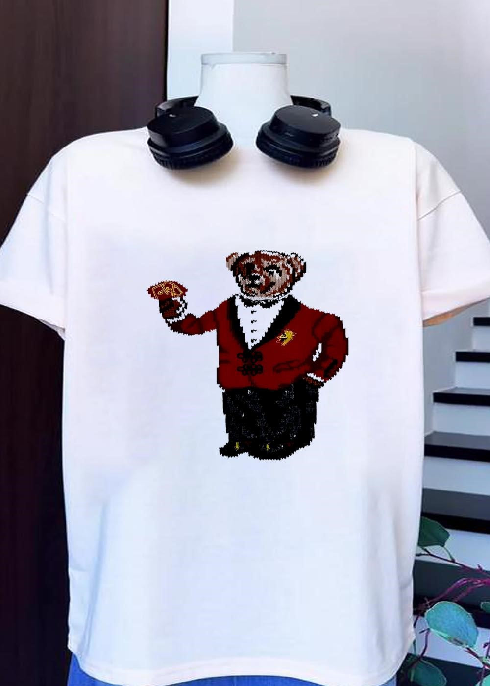 Polo Ralph Lauren Bear Smoking Jacket Cards shirt
