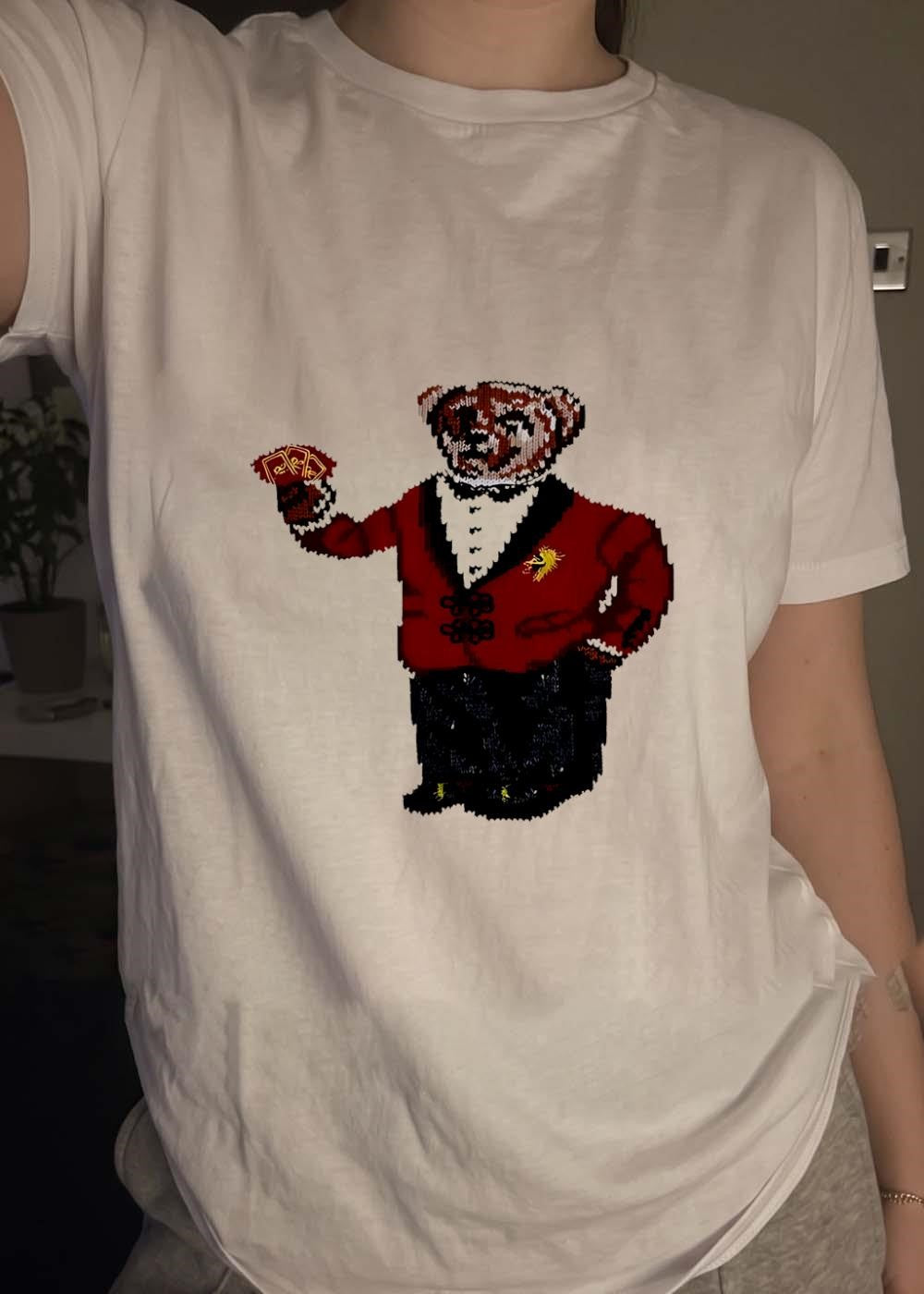 Polo Ralph Lauren Bear Smoking Jacket Cards shirt