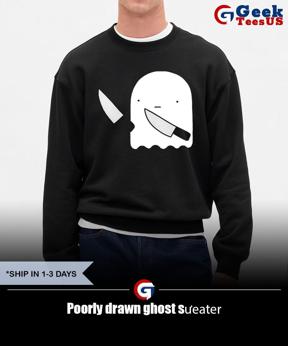 Poorly drawn ghost shirt