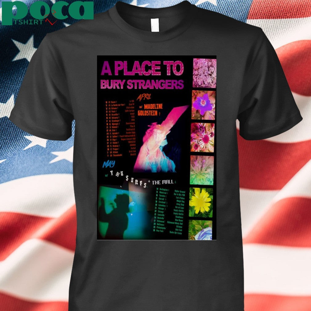 Poster A Place To Bury Strangers April & May Tour 2025 T-Shirt