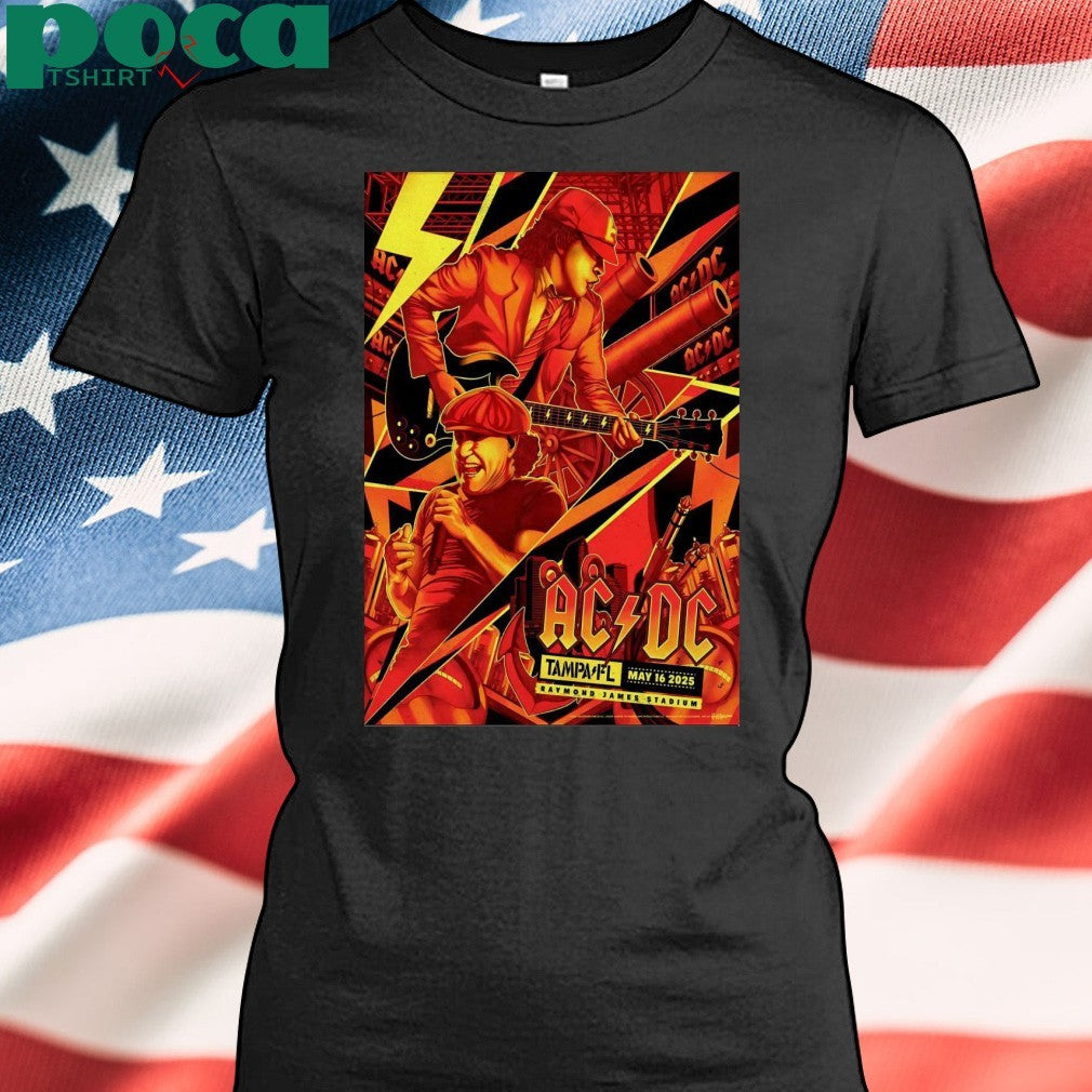 Poster ACDC At Raymond James Stadium In Tampa, FL On 05 16 2025 shirt