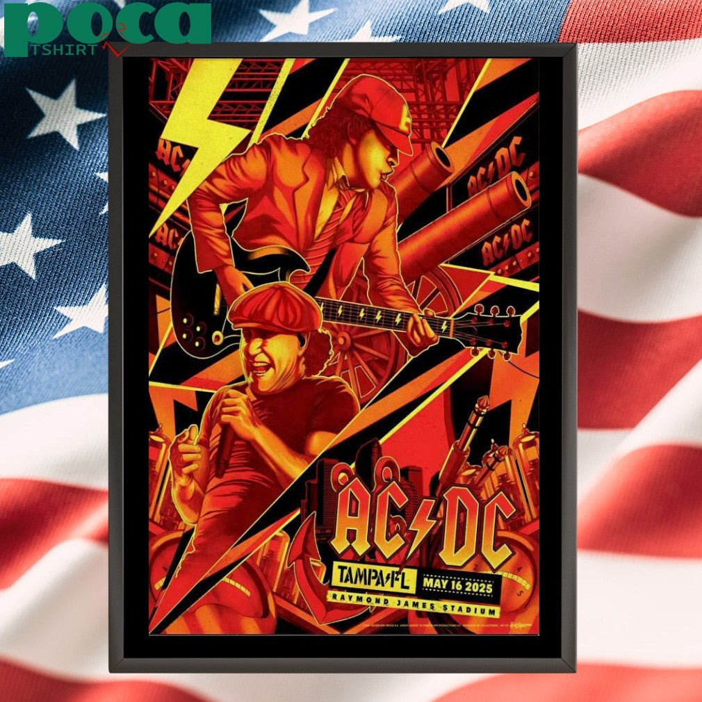 Poster ACDC At Raymond James Stadium In Tampa, FL On 05 16 2025 shirt